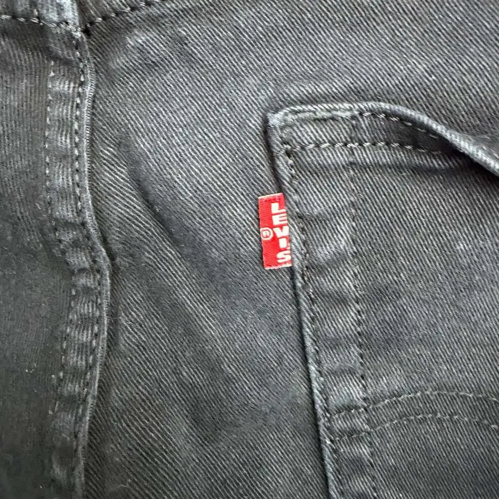 Levis 511 Jeans Mens 34x34 Black Straight Leg Mid Rise Medium Wash‎ Slim Denim